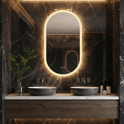 LED Badkamerspiegel Bianca —  50x100 — Horizontaal of verticaal