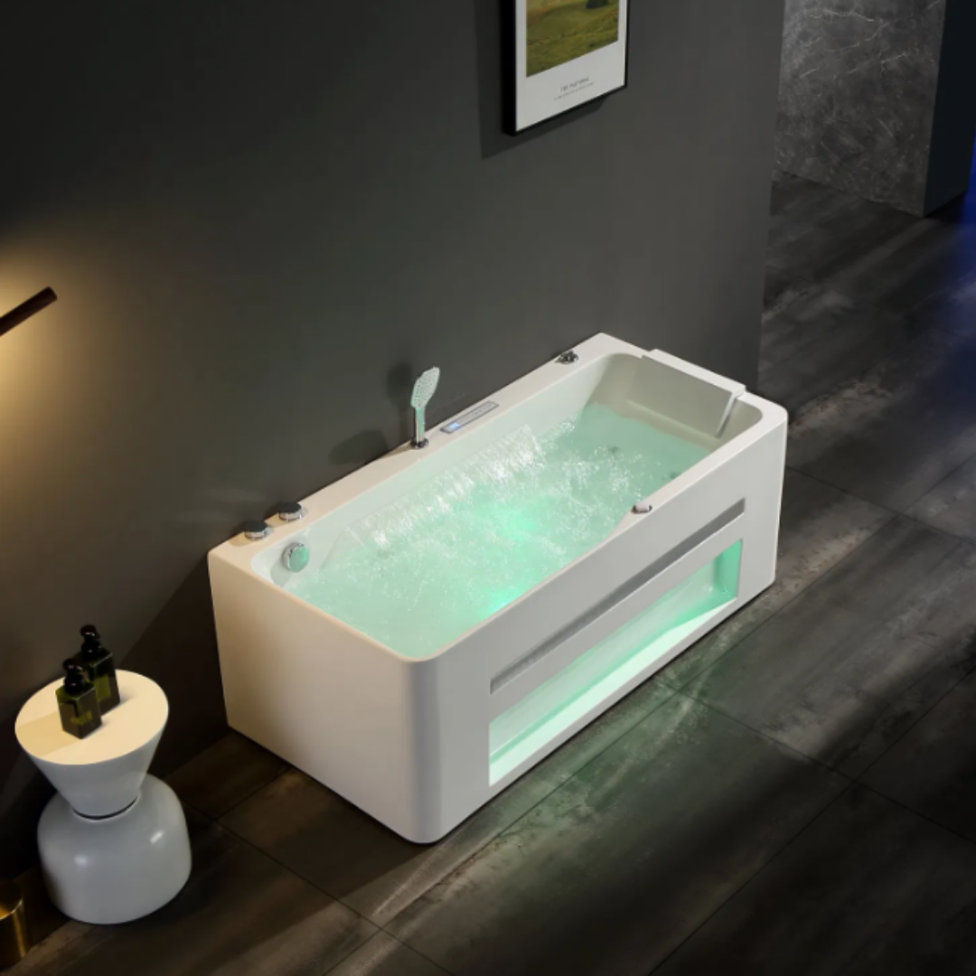 Opbouw massagebad - Marbella - Glans wit - 180x90x62 cm