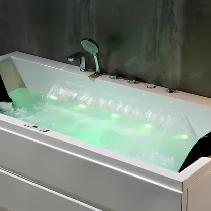 Opbouw Massagebad – Denver – Glans Wit – 170x85x68 cm