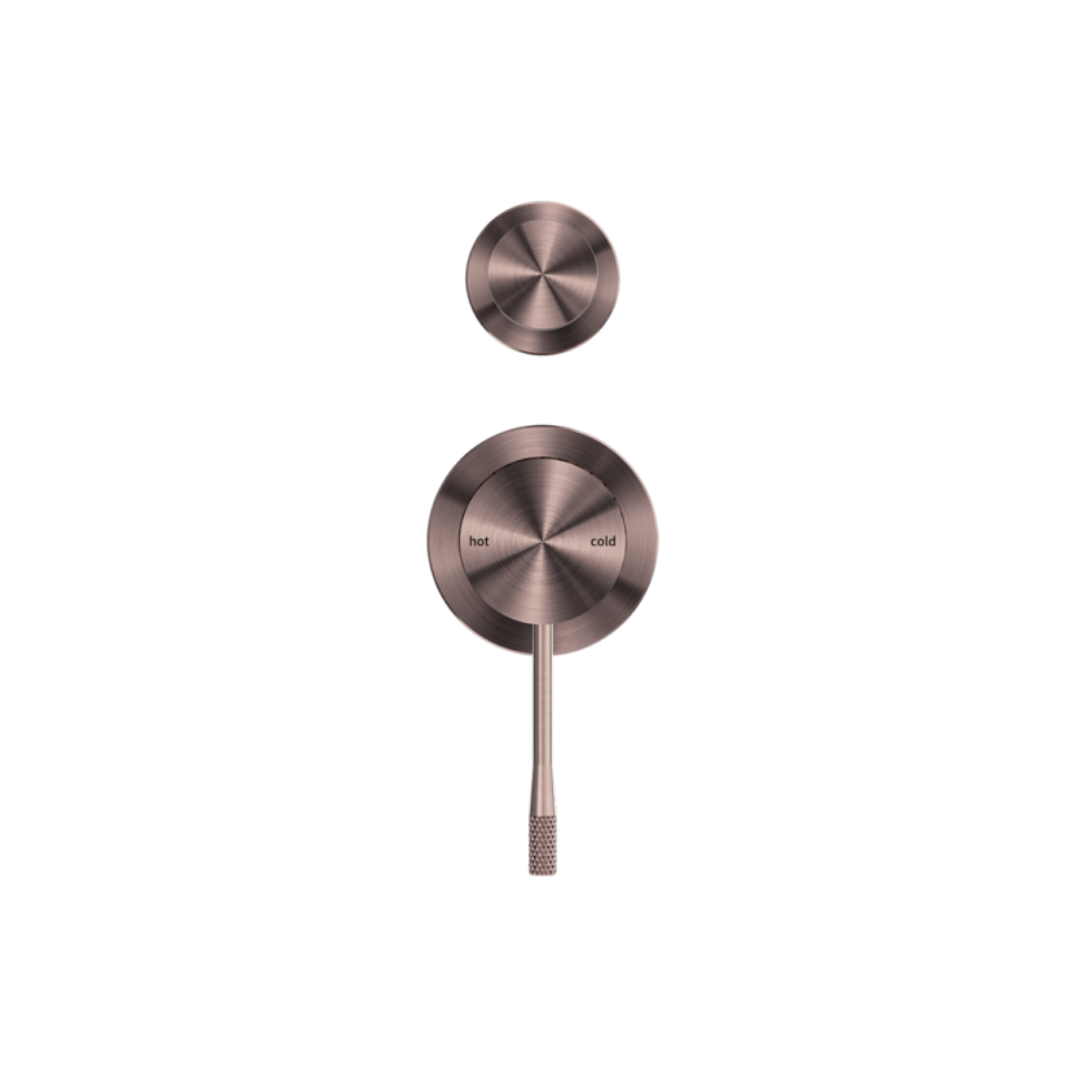 Inbouw mengkraan met diverter – Valencia - 2-gats – Brushed bronze