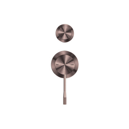 Inbouw mengkraan met diverter – Valencia - 2-gats – Brushed bronze