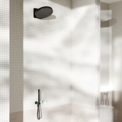 Inbouw douchemengkraan – Sorrento – Arabescato Corchia – Staafhanddouche – Zonder achterplaat – Brushed nickel