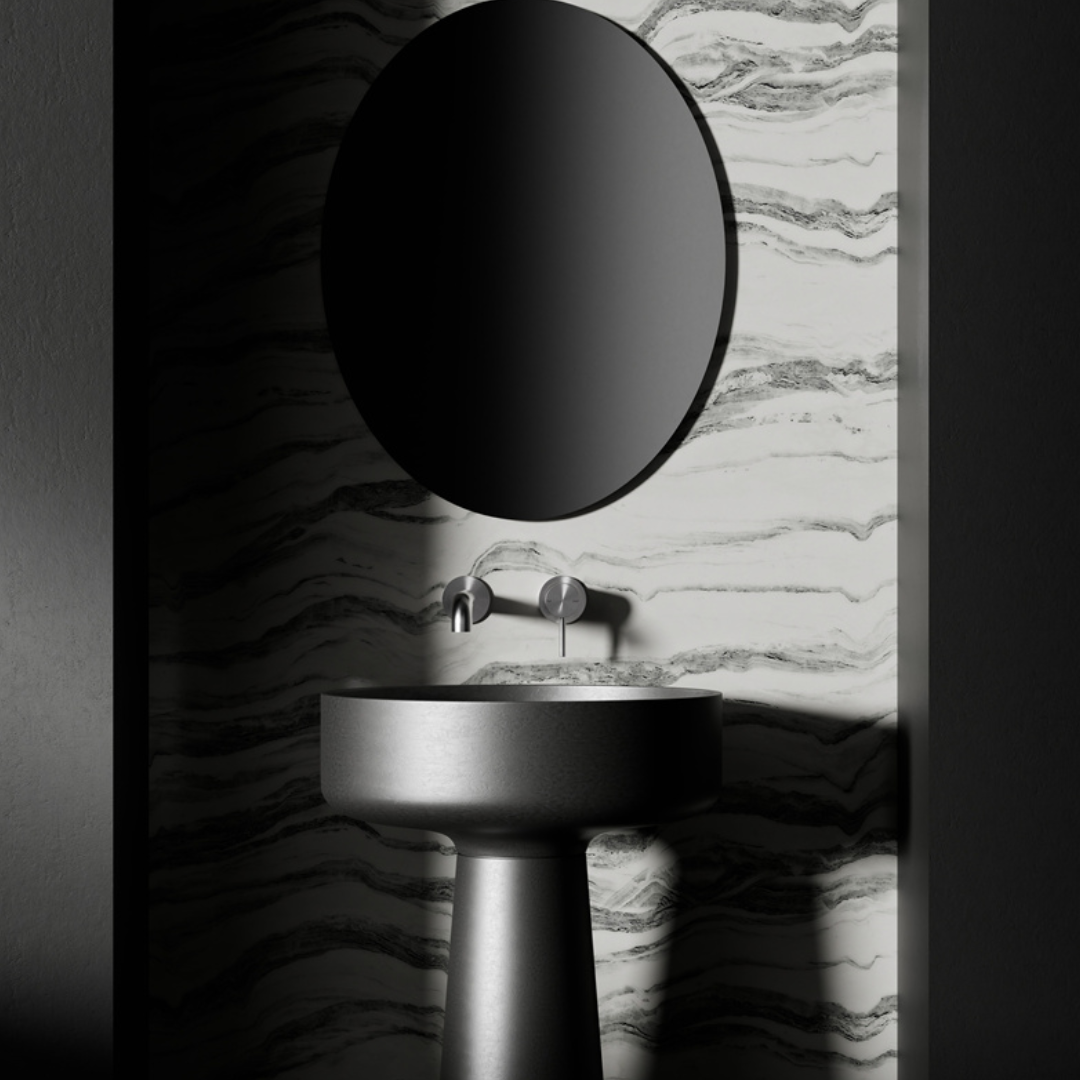 Inbouw wastafelkraan Capri – Zonder achterplaat - Brushed nickel