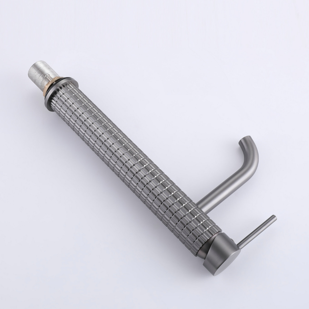 Hoge wastafelkraan Angelica - Gunmetal grey - 30,5 × 5,5 × 19 cm