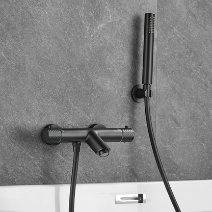 Thermostatische opbouw badkraan - Alessandra - Mat zwart