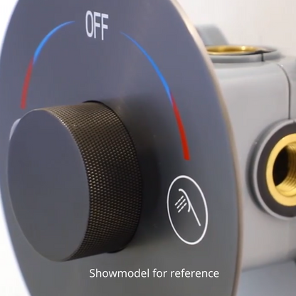 Inbouw Regendoucheset Amalia - Mat zwart - Incl. inbouwdeel