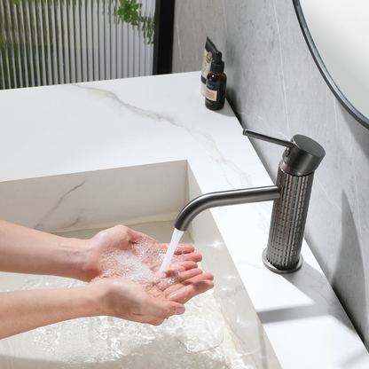 Opbouw wastafelkraan Angelica - Gunmetal grey - 15.9 × 12.2 × 5.5 cm