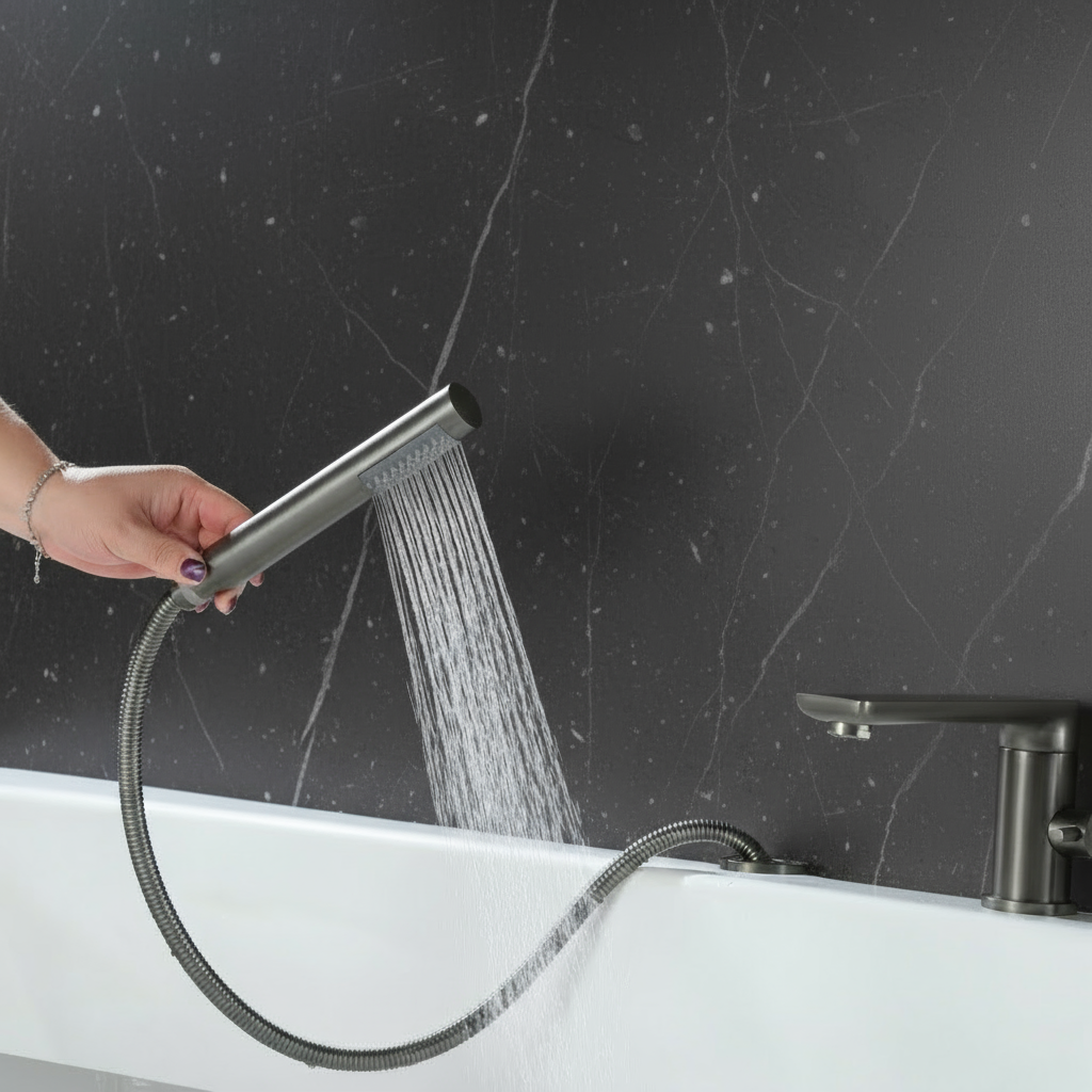 Opbouw badkraan Vero – Gunmetal grey - 21,6 × 24 × 19,5 cm