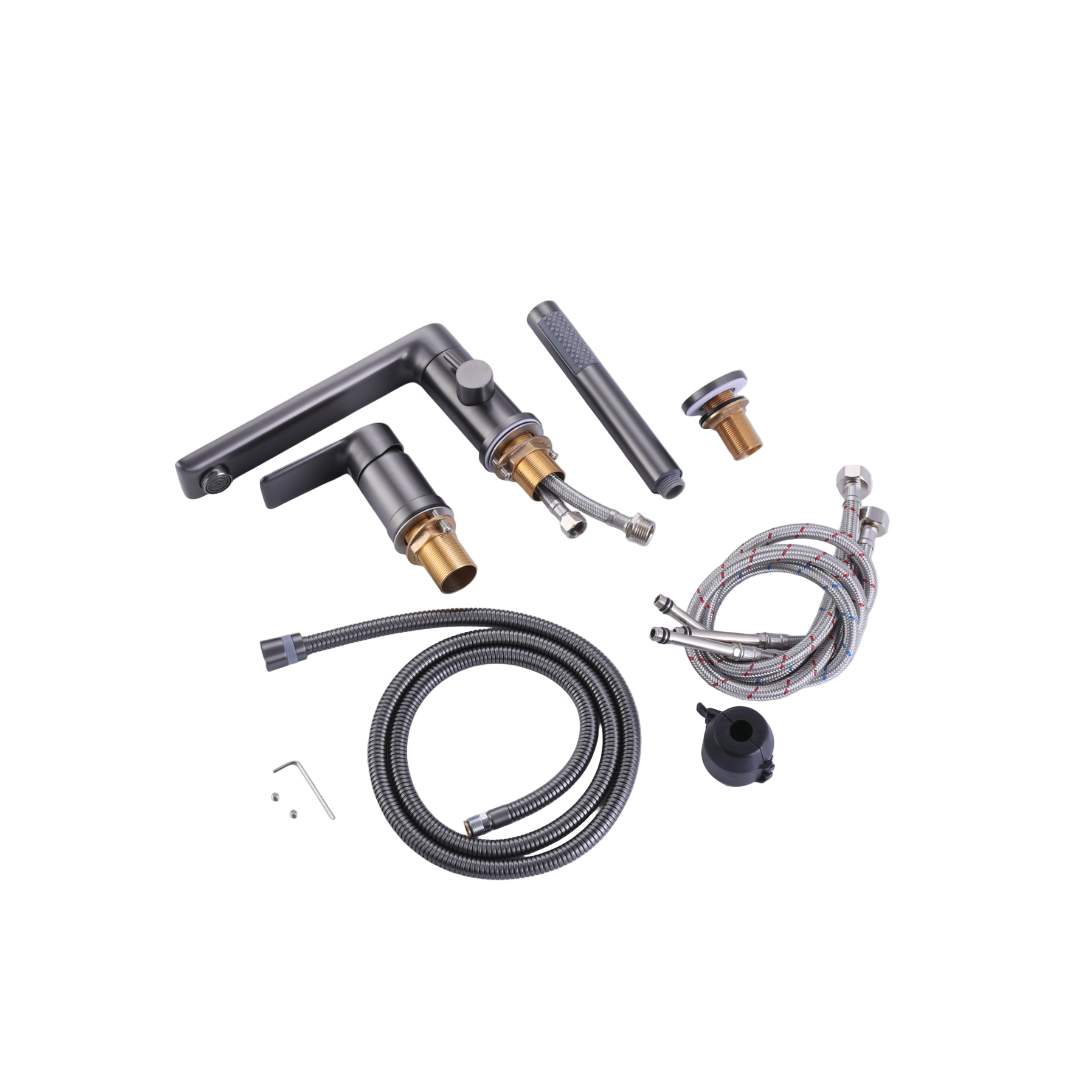 Opbouw badkraan Vero – Gunmetal grey - 21,6 × 24 × 19,5 cm