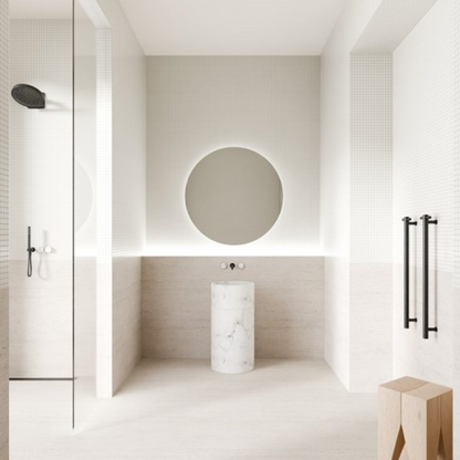 Inbouw douchemengkraan – Sorrento – Arabescato Corchia – Staafhanddouche – Zonder achterplaat – Brushed nickel