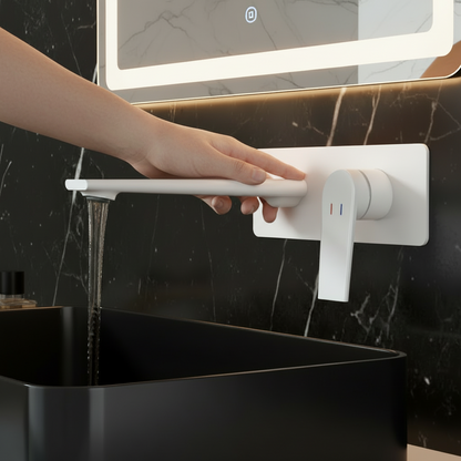 Diego Inbouw Wastafelsysteem — Mat wit