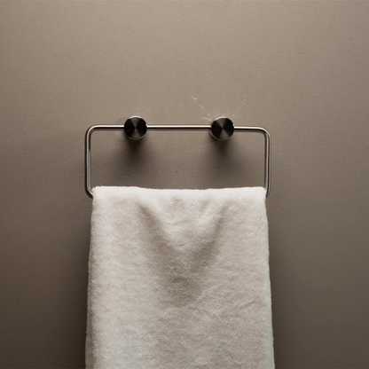 Handdoekring Capri – Brushed nickel