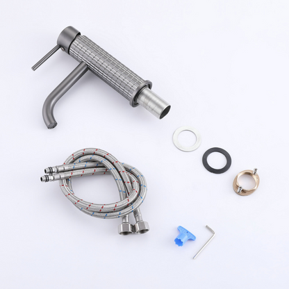 Opbouw wastafelkraan Angelica - Gunmetal grey - 15.9 × 12.2 × 5.5 cm