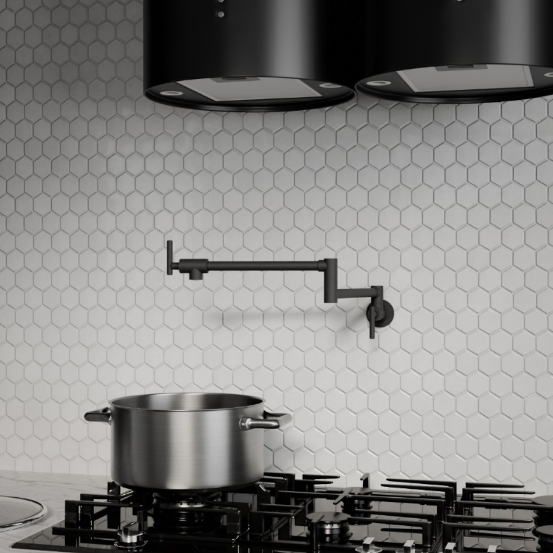 Pot Filler Capri – Brushed nickel