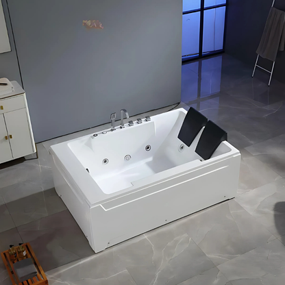 Vrijstaand Massagebad – Valenza – Glans Wit – 182x122x67 cm