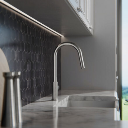 Keukenkraan Valencia – Uittrekbaar met sprayfunctie – Brushed nickel