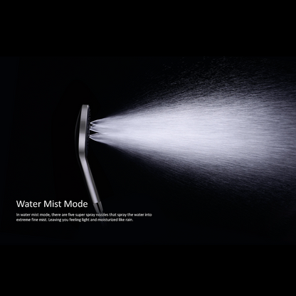 Regendoucheset Valencia – Graphite - Air shower II - Met inbouwmengkraan