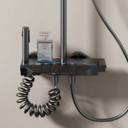 Regendoucheset Barcelona – Gun Grey – Digitaal Display