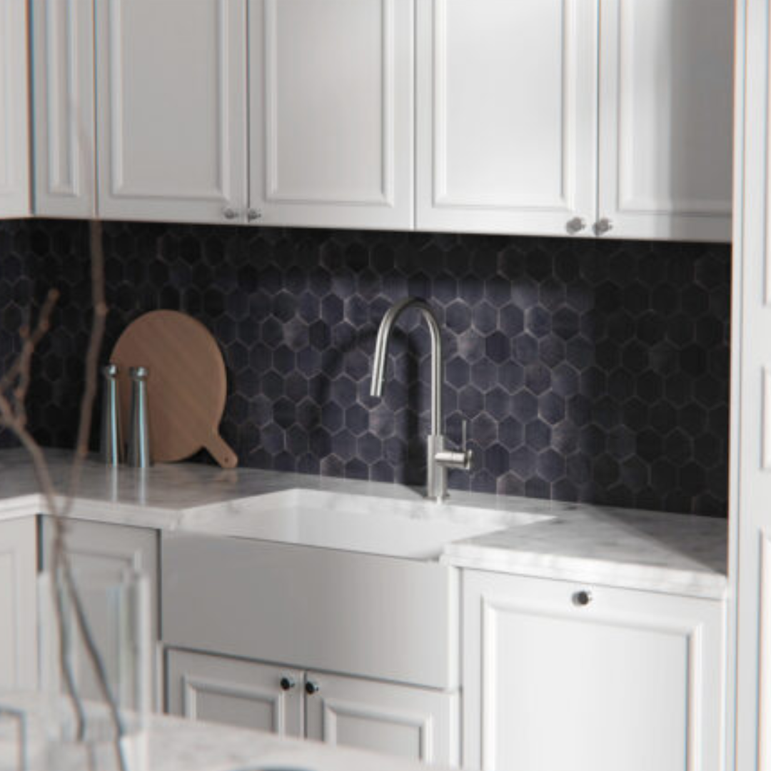 Keukenkraan Valencia – Uittrekbaar met sprayfunctie – Brushed nickel