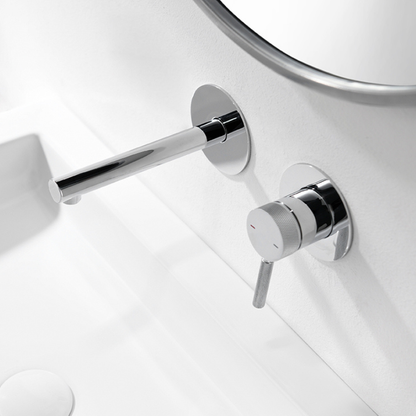 Inbouw wastafelkraan Taylor - Chroom - Incl. inbouwdeel