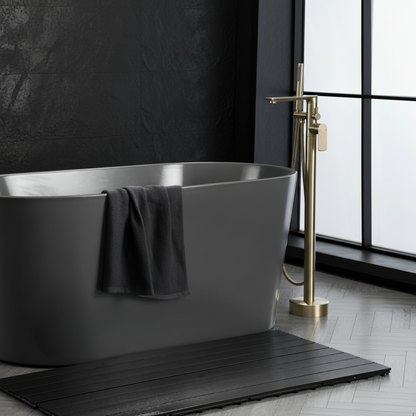 Vrijstaande badkraan Emilia - Geborsteld goud - 88 × 22 × 16 cm