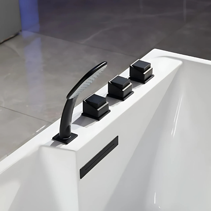 Vrijstaand Massagebad – Santorini – Glans Wit – 170x80x58 cm