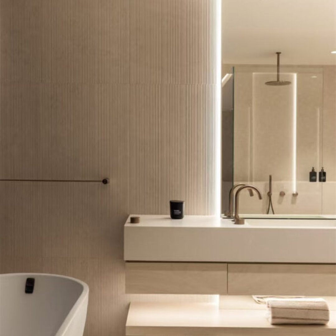 Inbouw Wastafelkraan Valencia – 2-Gats - Brushed nickel