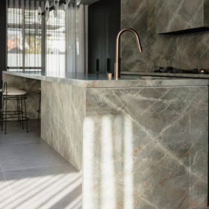 Keukenkraan Valencia – 2-Gats – Brushed Bronze