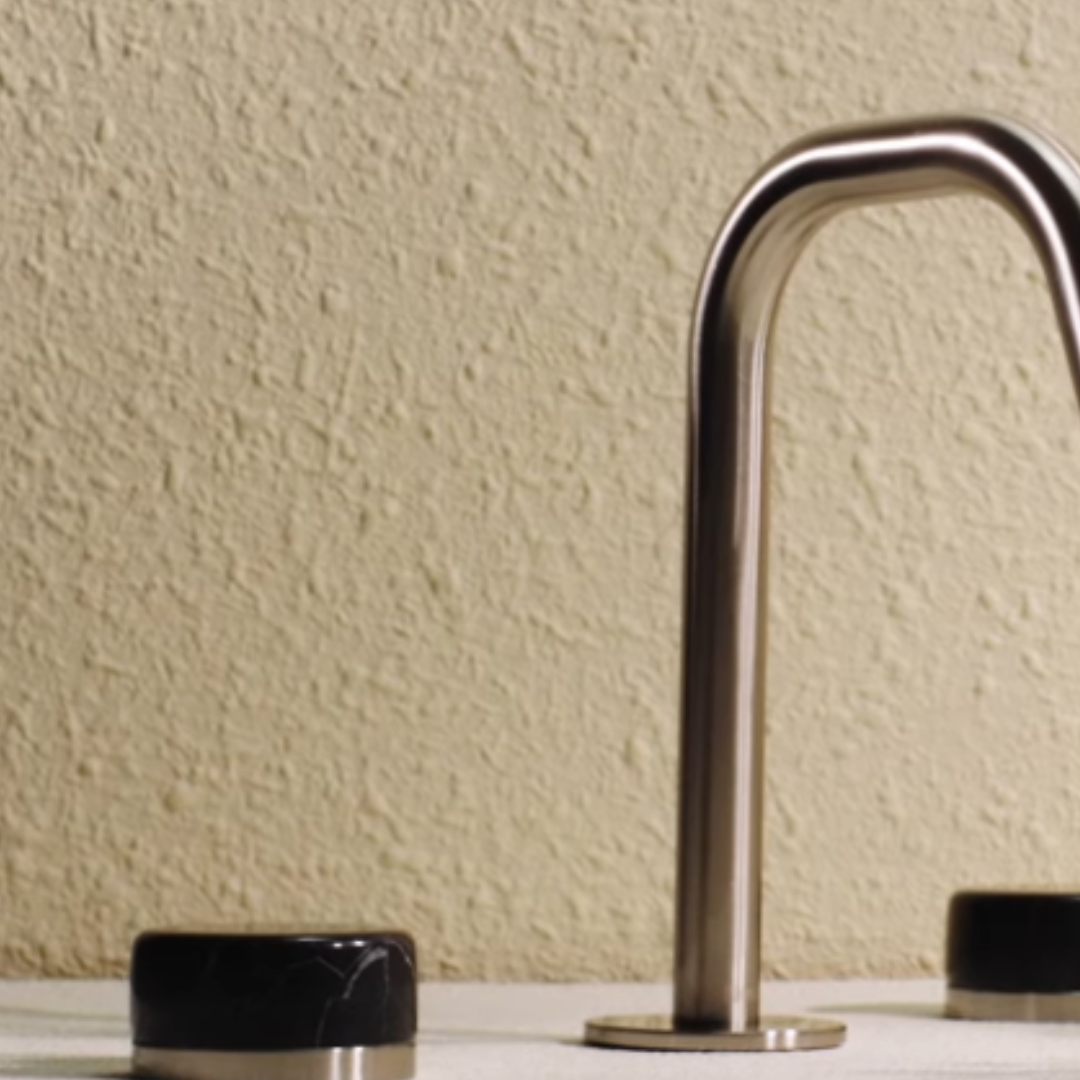 Inbouw mengkraan – Sorrento – Marquina Black– Brushed bronze