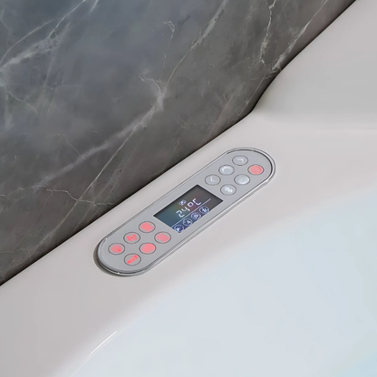 Hoekbad Massagebad – Bellavista – Glans Wit – 154x154x80 cm