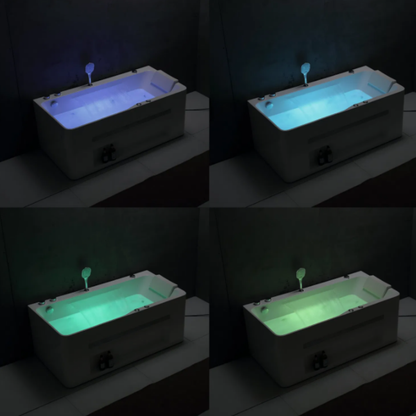 Opbouw massagebad - Marbella - Glans wit - 180x90x62 cm