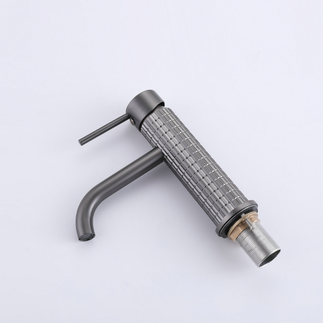 Opbouw wastafelkraan Angelica - Gunmetal grey - 15.9 × 12.2 × 5.5 cm