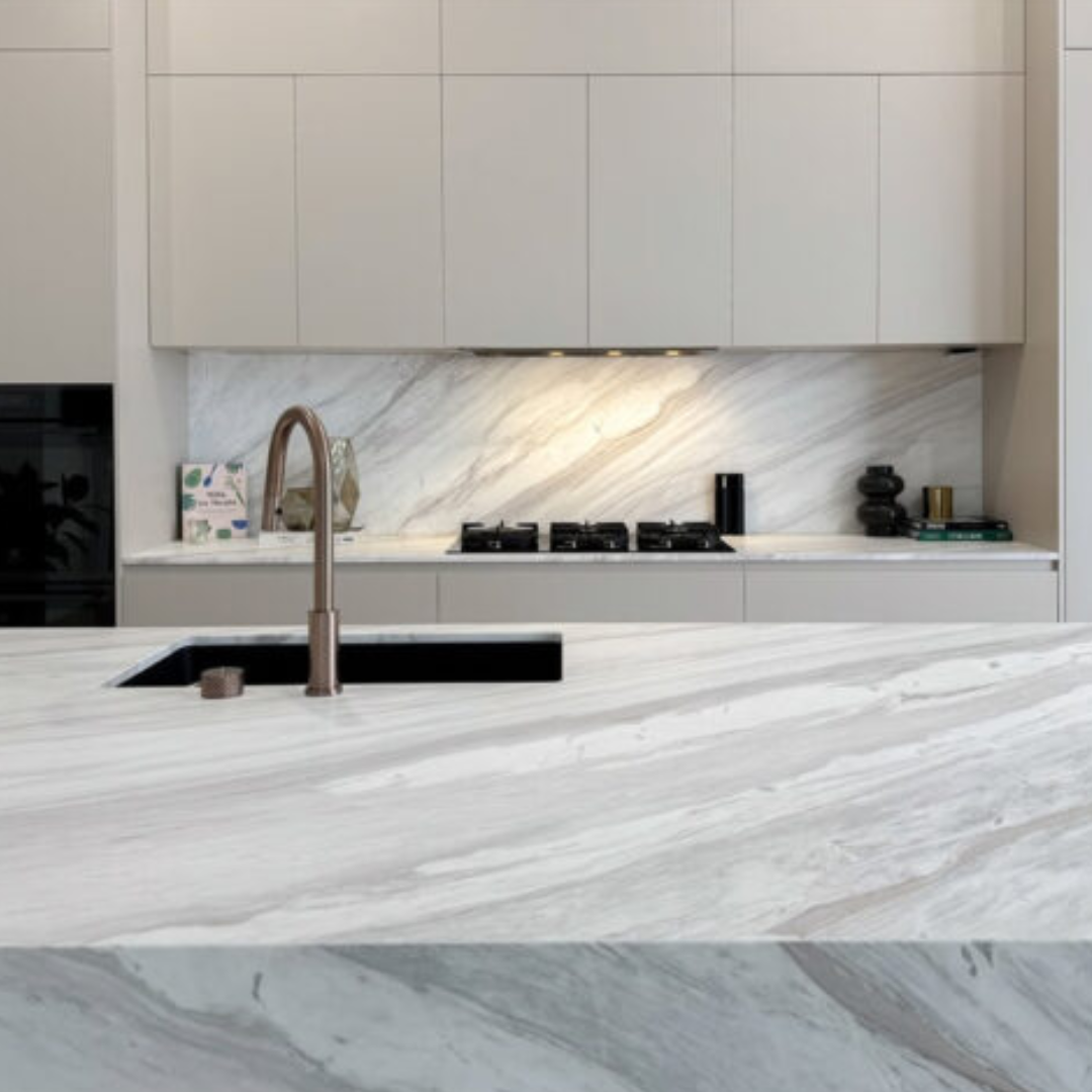 Keukenkraan Valencia – 2-Gats – Brushed Bronze