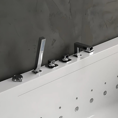 Opbouw Massagebad – Dubai – Glans Wit – 160x110x60 cm