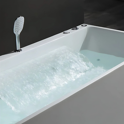 Vrijstaand Massagebad – Lorenzo – Glans Wit – 170x80x58 cm