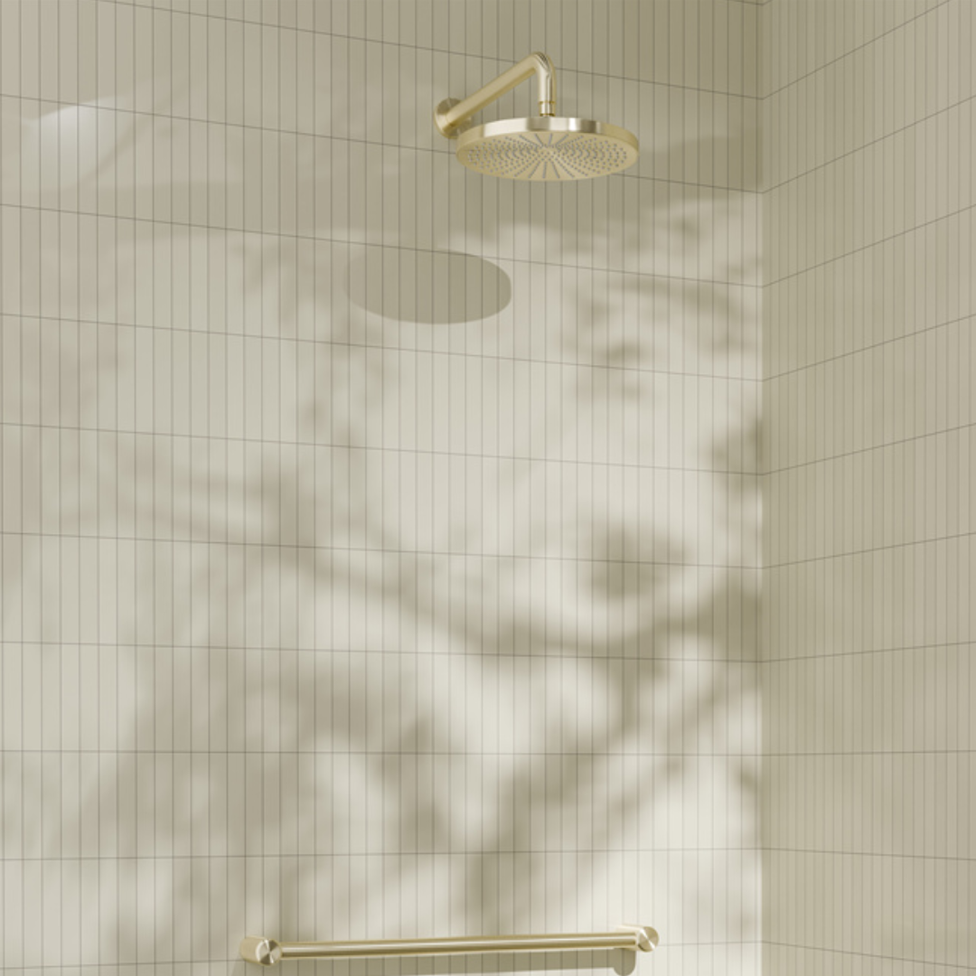 Douchekop Valencia – Brushed gold - 250mm