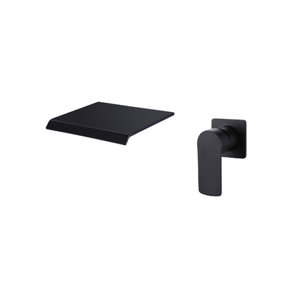 Inbouw wastafelkraan Louise - Mat zwart - Incl. inbouwdeel