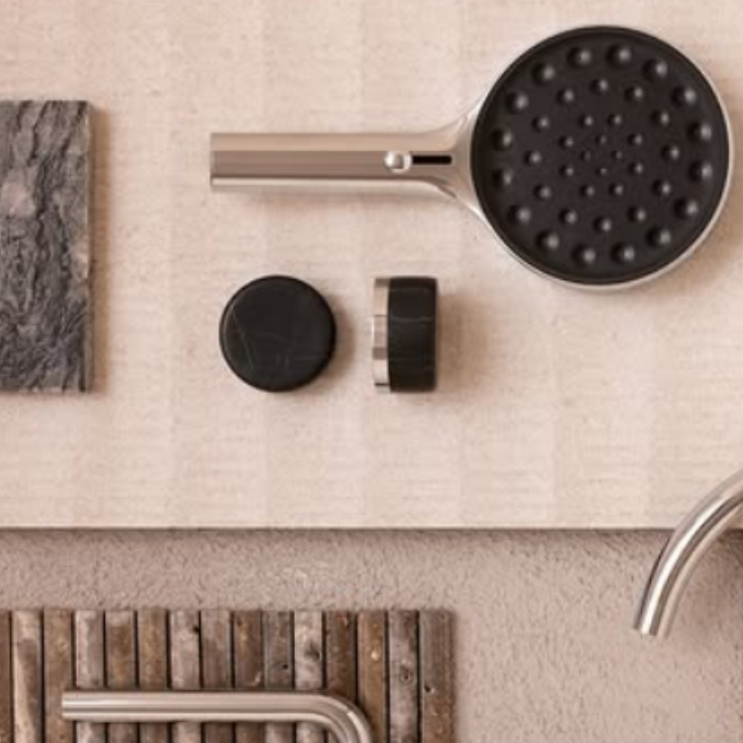Inbouw mengkraan – Sorrento – Marquina Black– Brushed bronze