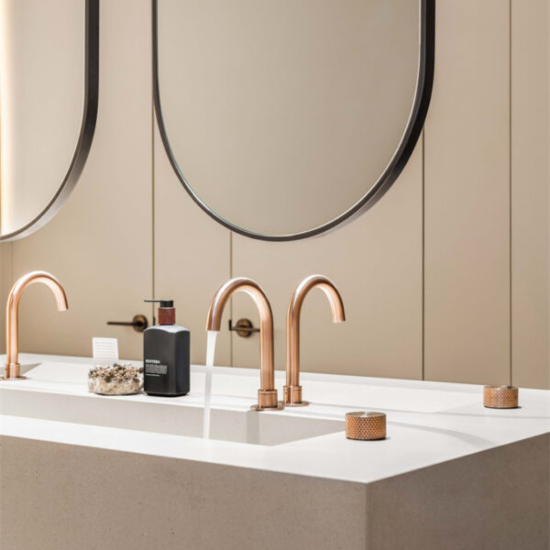 Inbouw Wastafelkraan Valencia – 2-Gats - Brushed nickel
