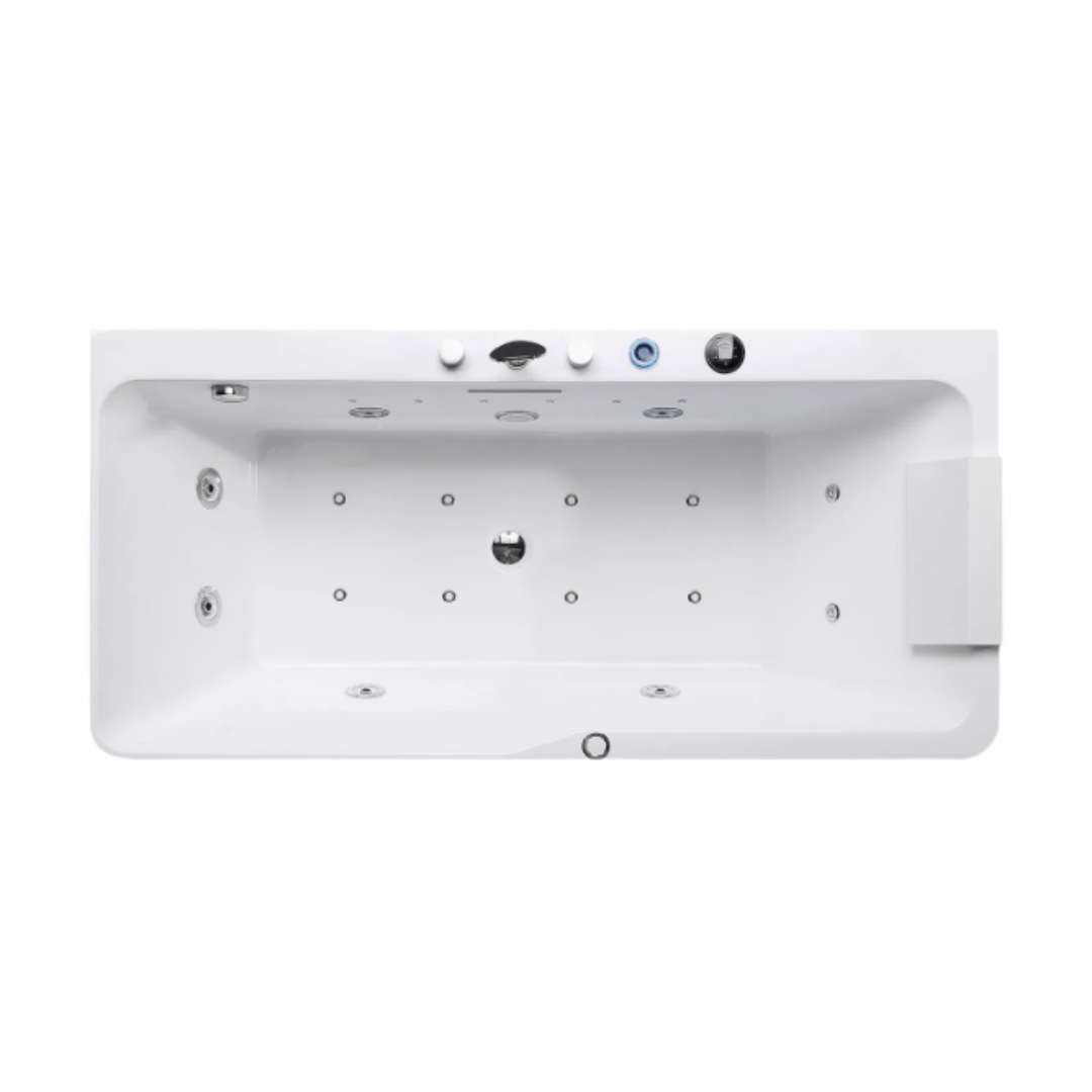 Vrijstaand Massagebad – Monaco Luxe – Glans Wit – 160x75x63 cm
