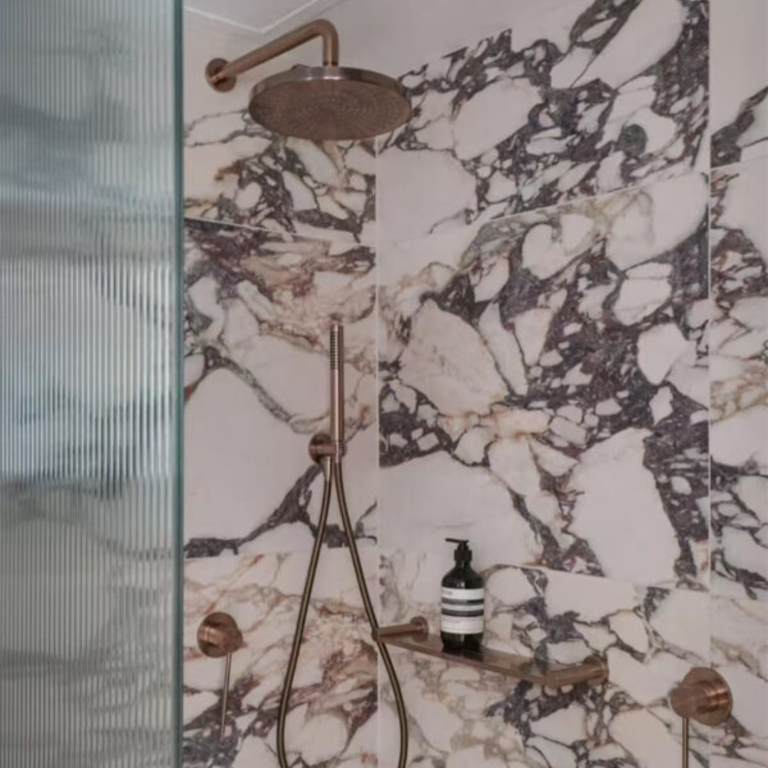 Douchekop Valencia – Brushed bronze - 250mm