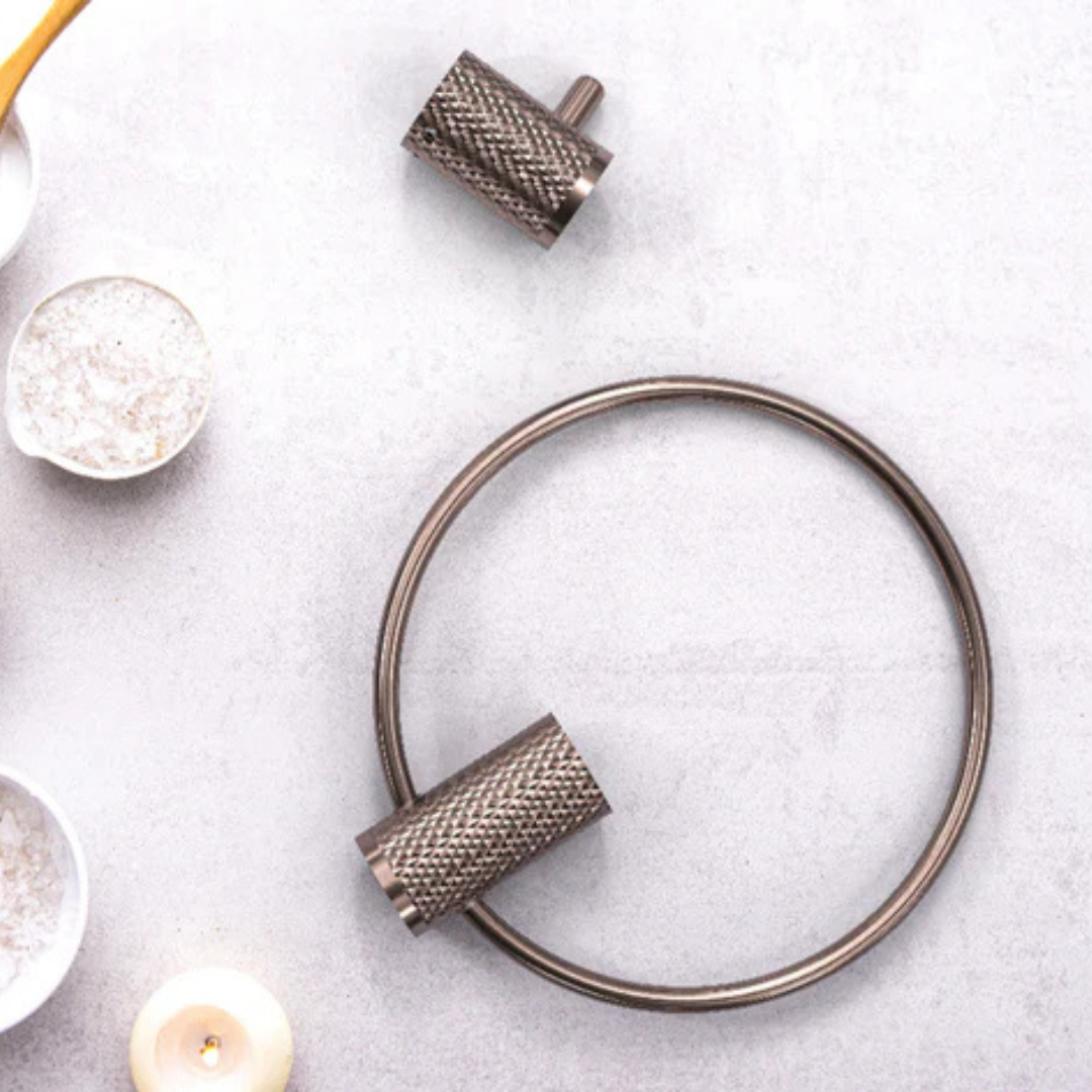 Handdoekhaak Valencia – Brushed gold