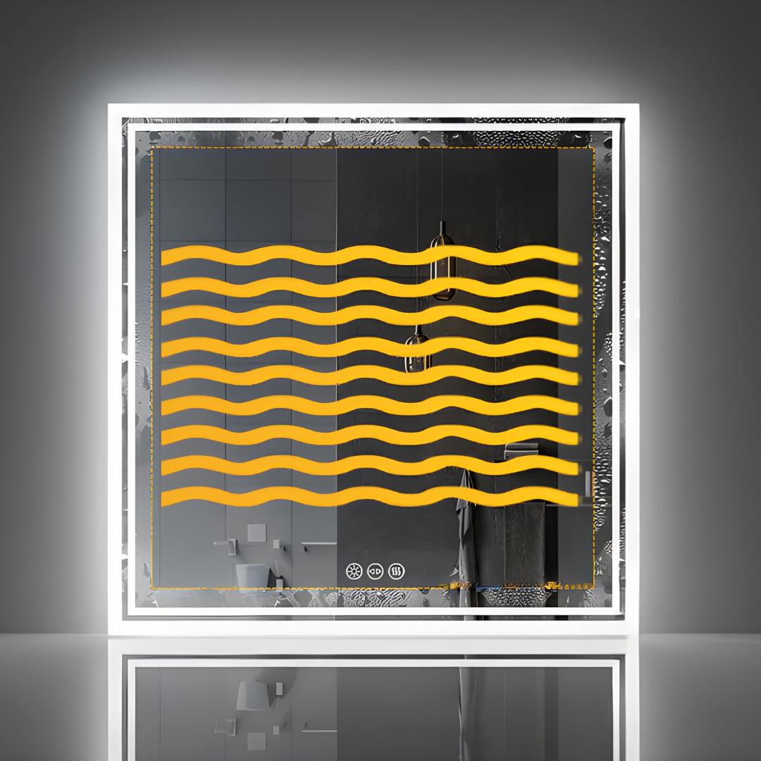 Miroir de salle de bain LED Nico — 80 x 80 cm