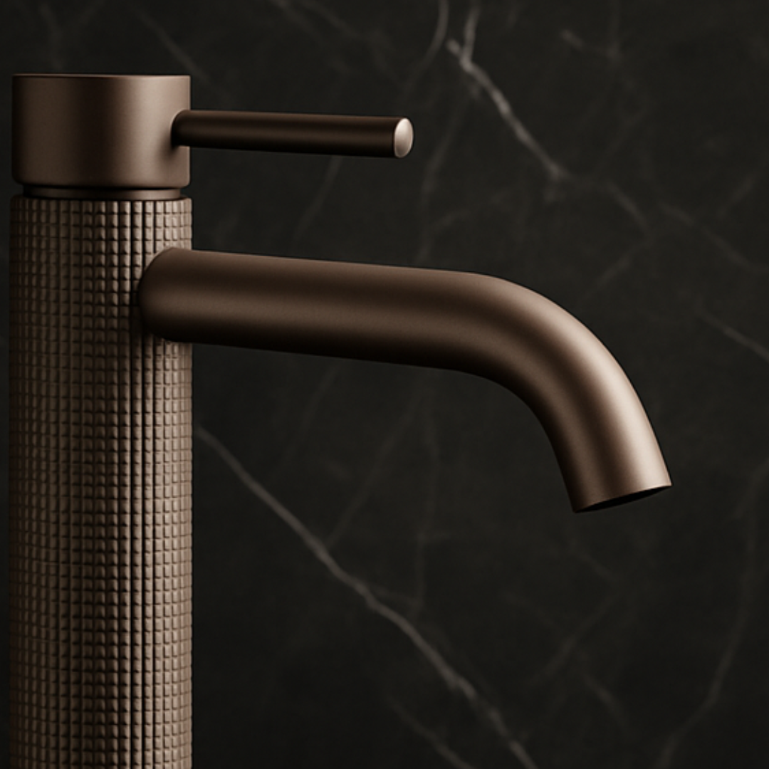 Opbouw wastafelkraan Angelica - Brushed rose gold - 15.9 × 12.2 × 5.5 cm