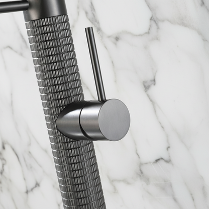 Semi-professionele Keukenkraan Angelica – Uittrekbare Uitloop – Gunmetal Grey - 52.9 × 24.9 × 5.5 cm