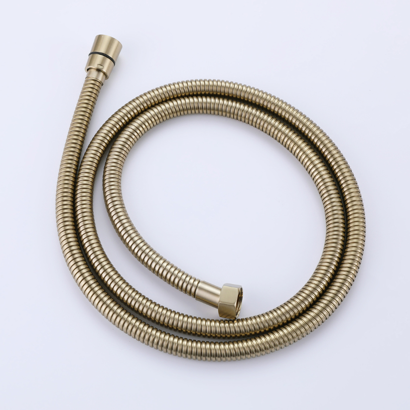 Inbouw Regendoucheset Vincent – Staafhanddouche – Geborsteld goud - Incl. inbouwdeel