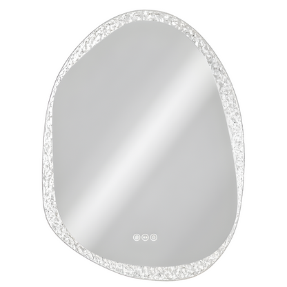 Miroir de salle de bain LED Design Aurelia — 60 × 80 cm