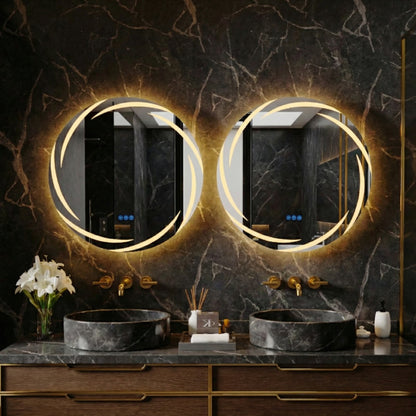 Miroir de salle de bain LED Elena — 80×80 cm