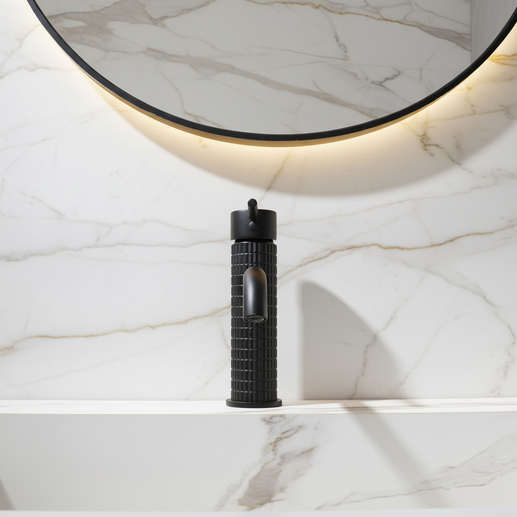 Opbouw wastafelkraan Angelica - Mat zwart - 15.9 × 12.2 × 5.5 cm