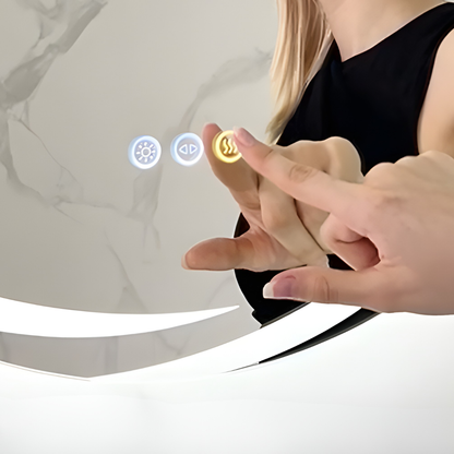 Miroir de salle de bain LED Elena — 80×80 cm